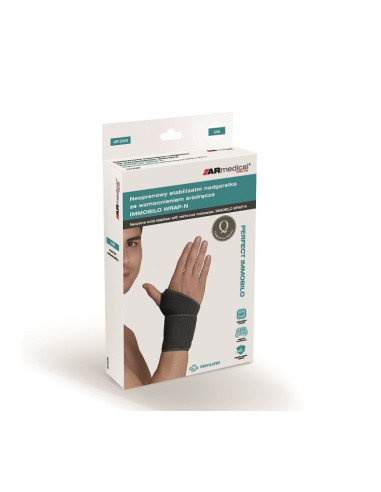Stabilizator nadgarstka neoprenowy ze wzmocnieniem śródręcza AR-2040 beżowy