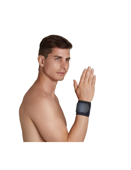 Neoprenowy stabilizator nadgarstka z taśmą dociągową AR-2010 czarny