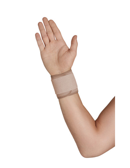 Neoprenowy stabilizator nadgarstka z taśmą dociągową AR-2010 beżowy