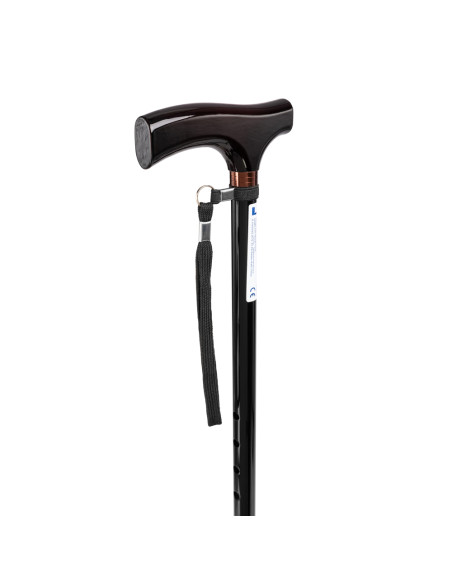 Laska inwalidzka aluminiowa z zawieszką, regulowana Timago TGR-R LA 833L2 czarna