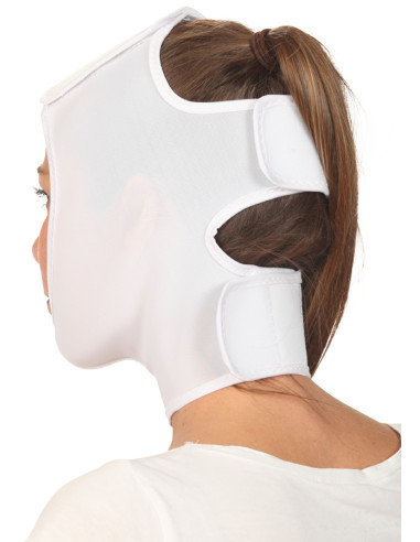 Opaska na twarz po zabiegu liftingu i liposukcji CERECARE Face-lift - czarna