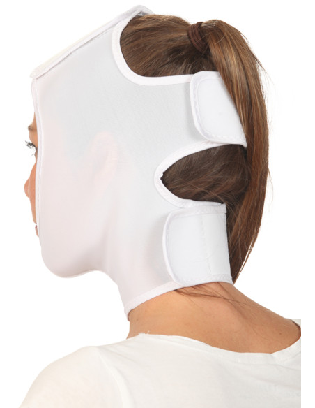 Opaska na twarz po zabiegu liftingu i liposukcji CERECARE Face-lift - czarna