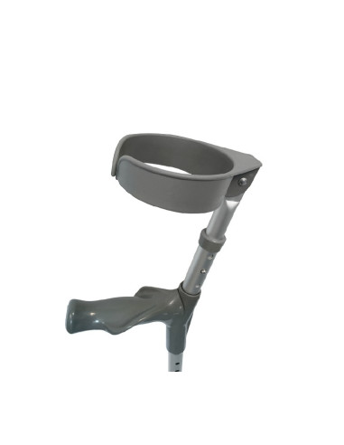 Kula łokciowa aluminiowa z ruchomą obejmą i ergonomicznym uchwytem Armedical AR-025 prawa