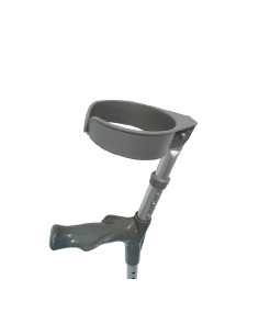 Kula łokciowa aluminiowa z ruchomą obejmą i ergonomicznym uchwytem Armedical AR-025 lewa 2