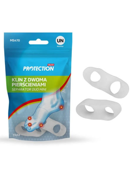 Klin międzypalcowy na mały palec tzw. palec krawca Mazbit Separator Duo Mini MS470 para
