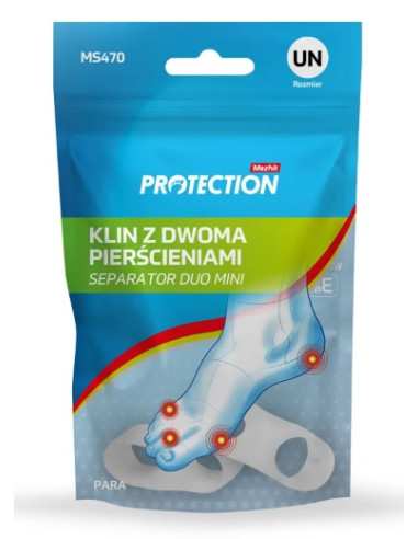 Klin międzypalcowy na mały palec tzw. palec krawca Mazbit Separator Duo Mini MS470 para