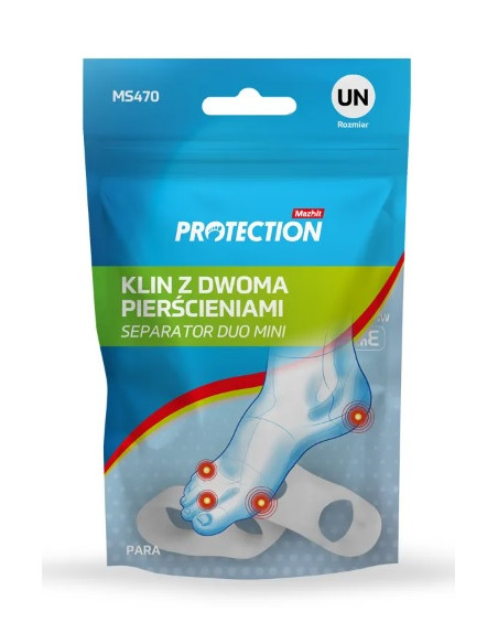 Klin międzypalcowy na mały palec tzw. palec krawca Mazbit Separator Duo Mini MS470 para