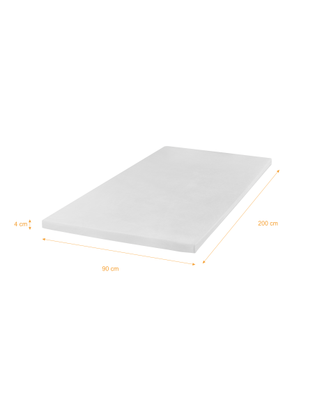 Materac nawierzchniowy profilaktyczny z pianki memory Qmed Memory Mattress Topper 900x200x4cm
