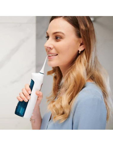 Irygator do jamy ustnej + 4 wymienne końcówki, 3 tryby pracy HAXE HX721