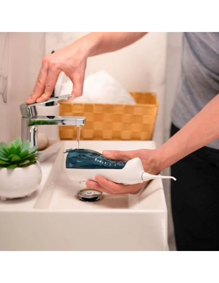 Irygator do jamy ustnej + 4 wymienne końcówki, 3 tryby pracy HAXE HX721