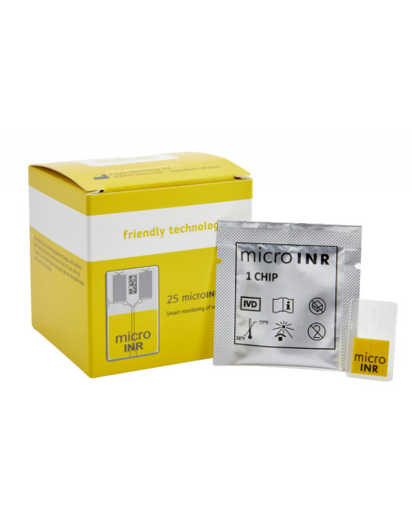 Chip microINR do analizatora pomiaru wskaźników krzepliwości krwi INR/PT 25 sztuk