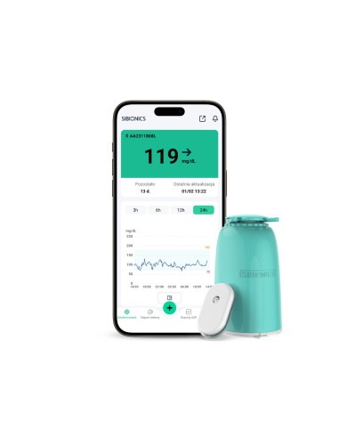 System Sibionics GS1 sensor z aplikatorem do ciągłego monitorowania glikemii w cukrzycy