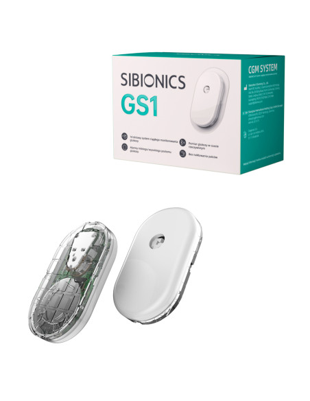 System Sibionics GS1 sensor z aplikatorem do ciągłego monitorowania glikemii w cukrzycy