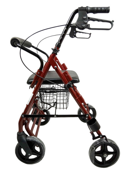 Chodzik 4-kołowy z funkcją transportową Reha Fund podpórka Oslo Premium RF-616