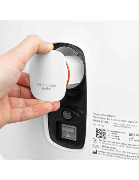 Koncentrator tlenu z czujnikiem stężenia Timago 8F-5A