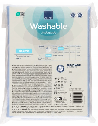 Podkład chłonny wielorazowy nieprzemakalny na łóżko 85x90cm Abena