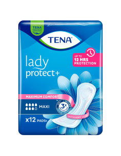 Tena Lady Protect+ Maxi wkładki urologiczne typu pieluchy anatomiczne dla kobiet 12 sztuk