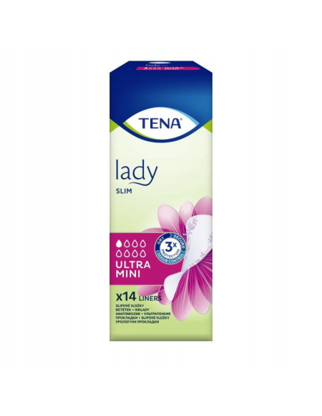 Tena Lady Slim Ultra Mini wkładki urologiczne dla kobiet na nietrzymanie moczu 14 sztuk
