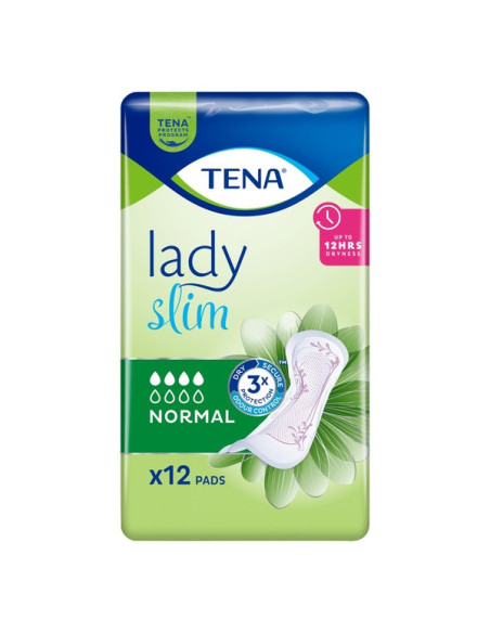 Tena Lady Slim Normal urologiczne wkładki anatomiczne dla kobiet na nietrzymanie moczu 12 sztuk