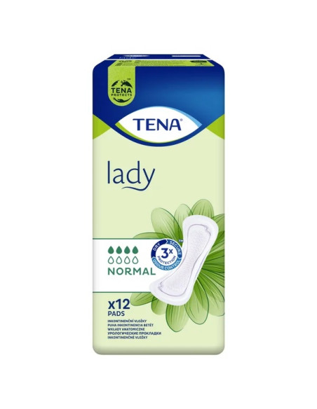 Tena Lady Normal urologiczne wkładki anatomiczne dla kobiet na nietrzymanie moczu 12 sztuk