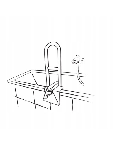 Uchwyt łazienkowy na wannę stalowy Reha Fund RF-900 180kg