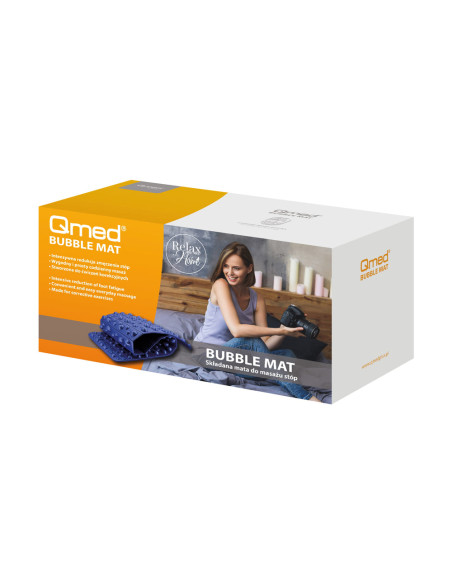 Mata masująca sensoryczna do masażu stóp i ćwiczeń Qmed Bubble Mat 120x31,5x1,8cm