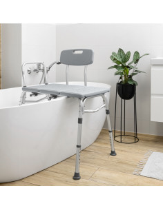 Ławka do wanny, krzesło nawannowe regulowane z oparciem Timago Bathtim 2