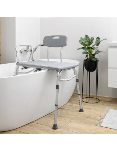 Ławka do wanny, krzesło nawannowe regulowane z oparciem Timago Bathtim