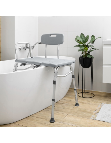 Ławka do wanny, krzesło nawannowe regulowane z oparciem Timago Bathtim