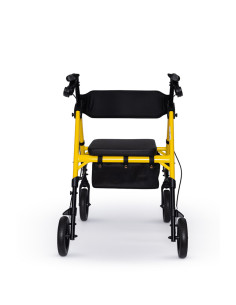 PODPÓRKA 4-kołowa SKŁADANA chodzik aluminiowy na kółkach MARSYLIA ŻÓŁTY 2