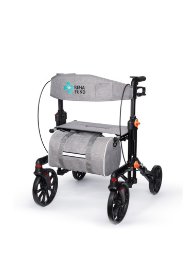 Podpórka 4-kołowa składana chodzik aluminiowy Berlin RF-626 grafit