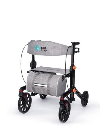 Podpórka 4-kołowa składana chodzik aluminiowy Berlin RF-626 grafit