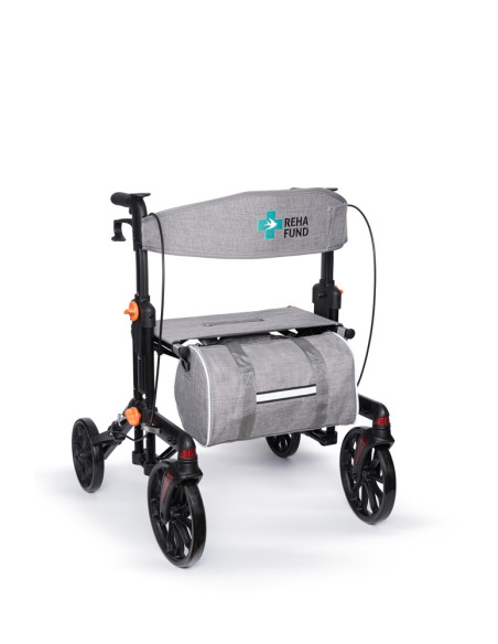 Podpórka 4-kołowa składana chodzik aluminiowy Berlin RF-626 grafit