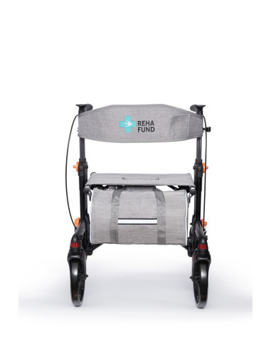 Podpórka 4-kołowa składana chodzik aluminiowy Berlin RF-626 grafit