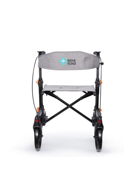 Podpórka 4-kołowa składana chodzik aluminiowy Berlin RF-626 grafit