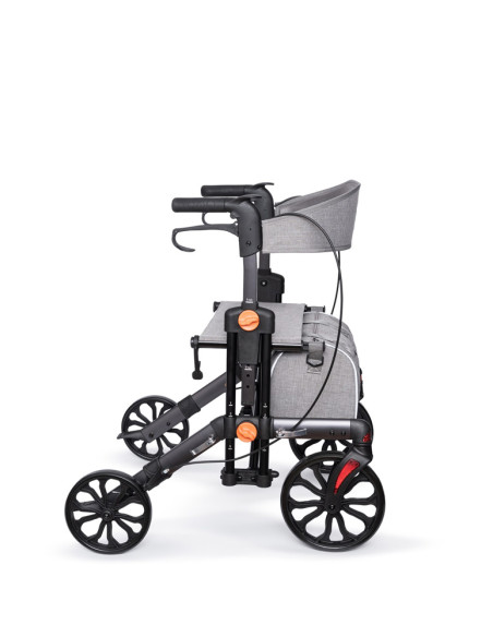 Podpórka 4-kołowa składana chodzik aluminiowy Berlin RF-626 grafit