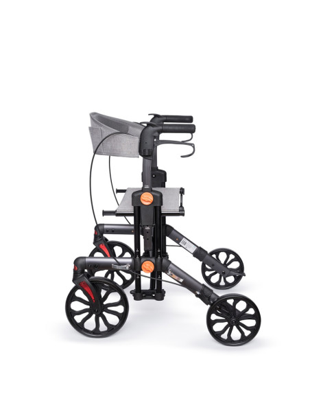 Podpórka 4-kołowa składana chodzik aluminiowy Berlin RF-626 grafit