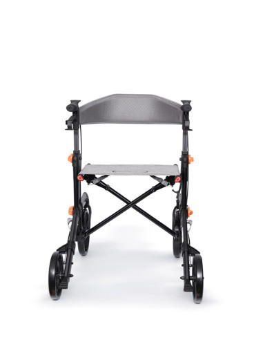 Podpórka 4-kołowa składana chodzik aluminiowy Berlin RF-626 grafit