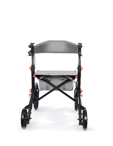 Podpórka 4-kołowa składana chodzik aluminiowy Berlin RF-626 grafit