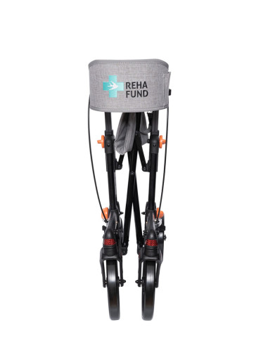 Podpórka 4-kołowa składana chodzik aluminiowy Berlin RF-626 grafit