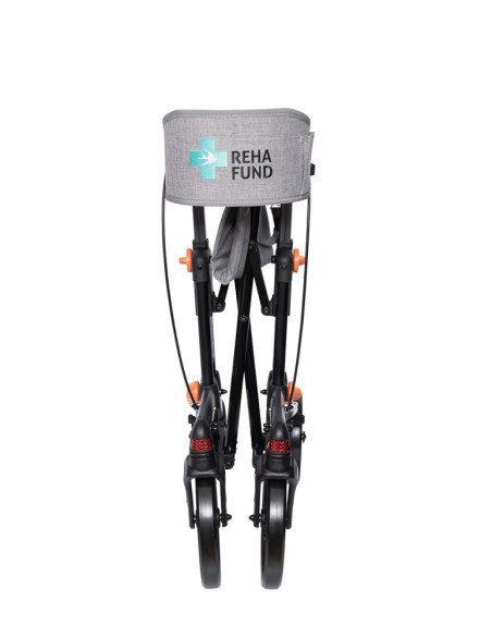 Podpórka 4-kołowa składana chodzik aluminiowy Berlin RF-626 grafit