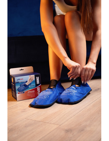 Buty terapeutyczne chłodząco-grzejące typu kompres żelowy na stopy
