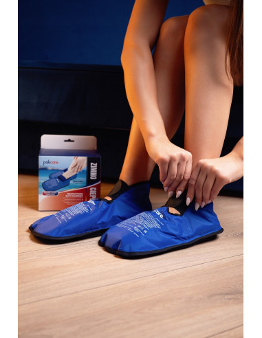 Buty terapeutyczne chłodząco-grzejące typu kompres żelowy na stopy