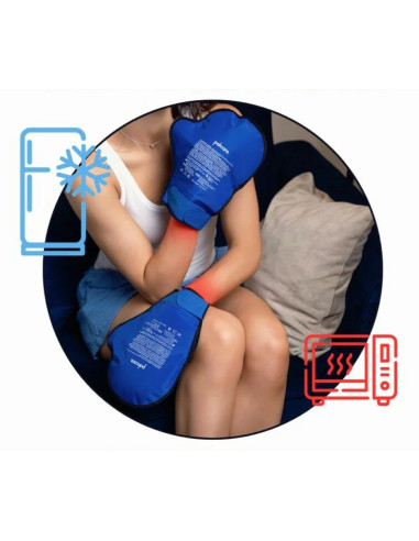 Rękawice terapeutyczne chłodząco grzejące na dłonie, kompres żelowy zimno ciepło na ręce