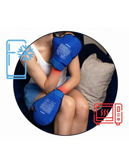 Rękawice terapeutyczne chłodząco grzejące na dłonie, kompres żelowy zimno ciepło na ręce