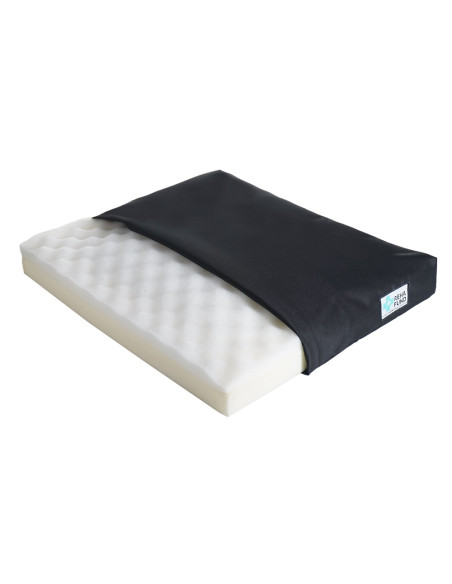 Poduszka przeciwodleżynowa do siedzenia z wkładem żelowym na fotel, do wózka Reha Fund Super Komfort 44x42x7cm