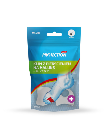 Kliny żelowe na halluksy z pierścieniem na paluch Haluks Duo