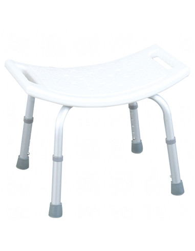 Taboret prysznicowy prostokątny stołek do łazienki antypoślizgowy aluminowy Kevin RF-821