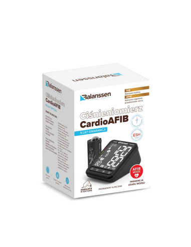 Ciśnieniomierz naramienny automatyczny CardioAfib wykrywający arytmię i migotanie przedsionków serca