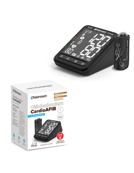 Ciśnieniomierz naramienny automatyczny CardioAfib wykrywający arytmię i migotanie przedsionków serca
